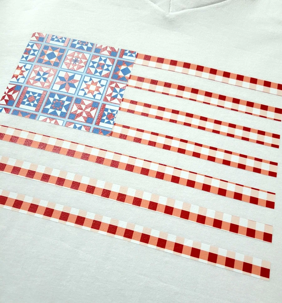 iron on flag pattern with barn quilts