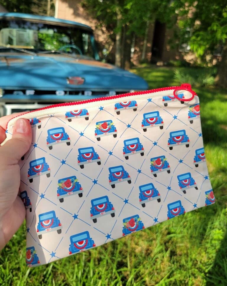 old ford pickup truck zipper pouch
