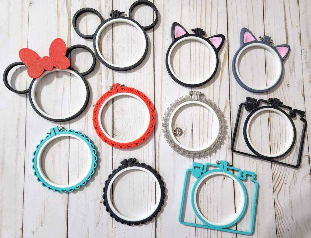 3d printed embroidery hoops