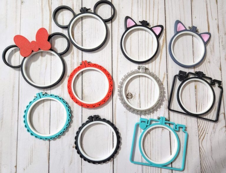 3d printed custom embroidery hoops