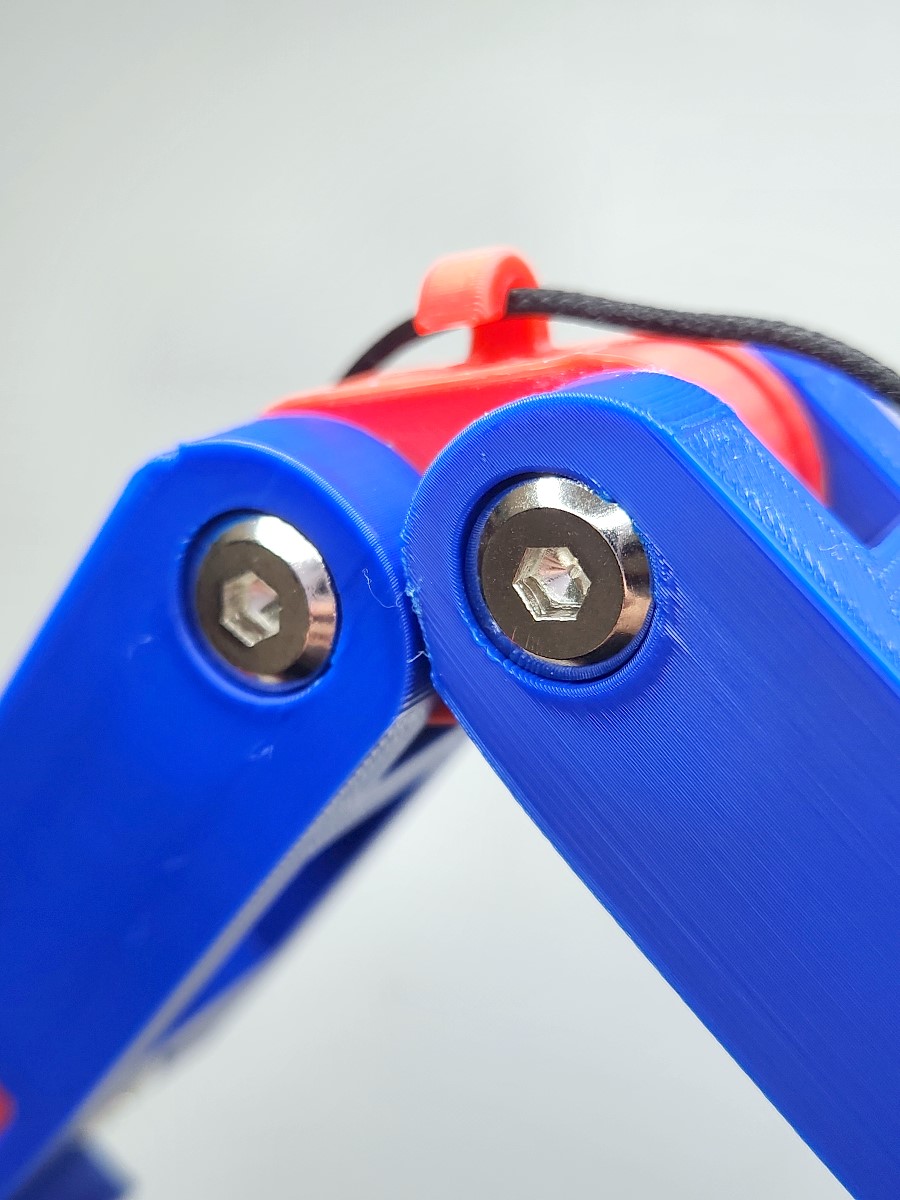 binding screw hinges for 3d printed boom arm