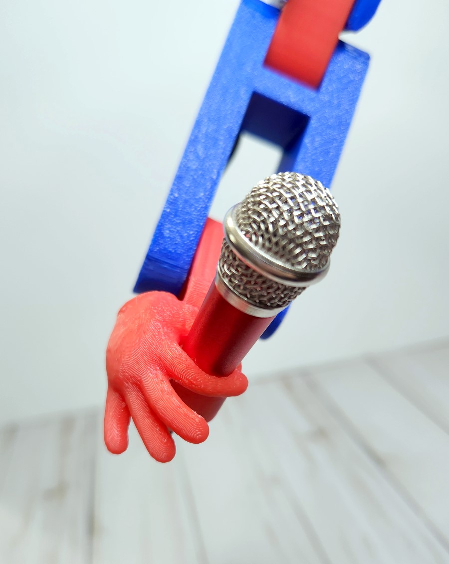 tiny hand mini microphone