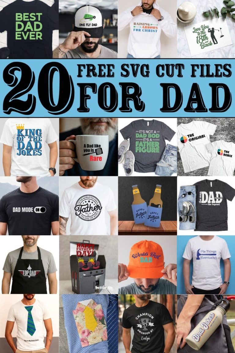 20 free svg cut files for dad