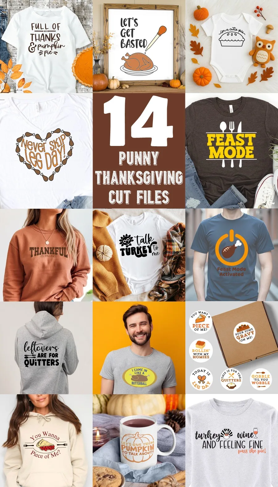Punny Thanksgiving Cut Files