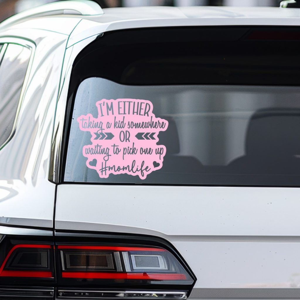 #momlife car decal