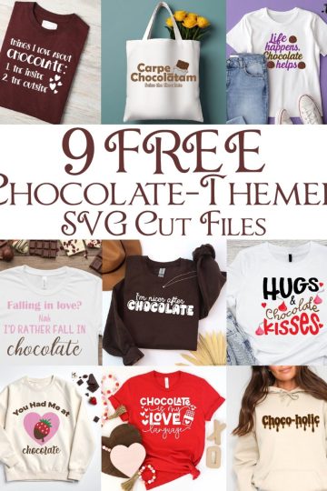 Chocolate themed free cut files