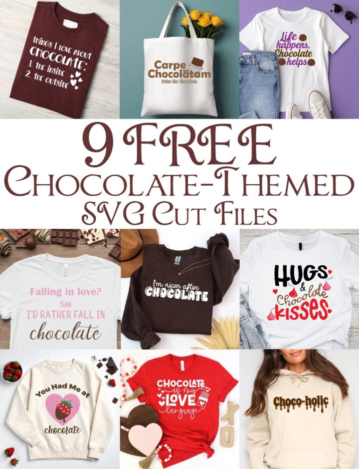 Chocolate themed free cut files