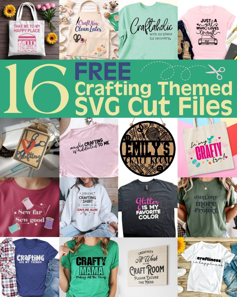 16 crafting themed free cut files