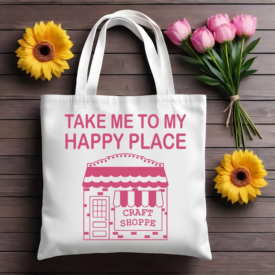 Take Me to My Happy Place Tote Bag