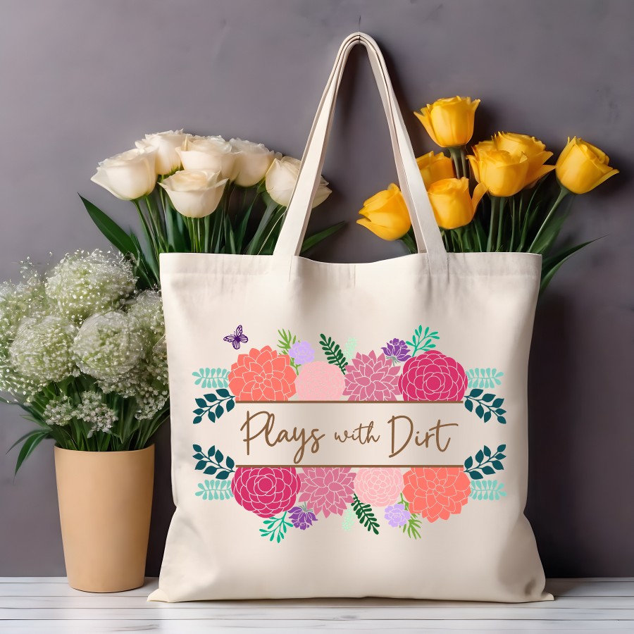 Plays with Dirt Tote Bag
