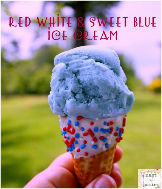 red, white, and blue ice cream