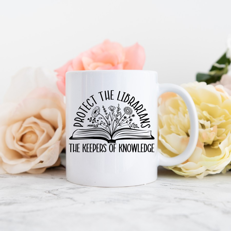 protect the librarians mug