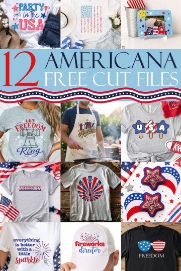 12 americana free cut files