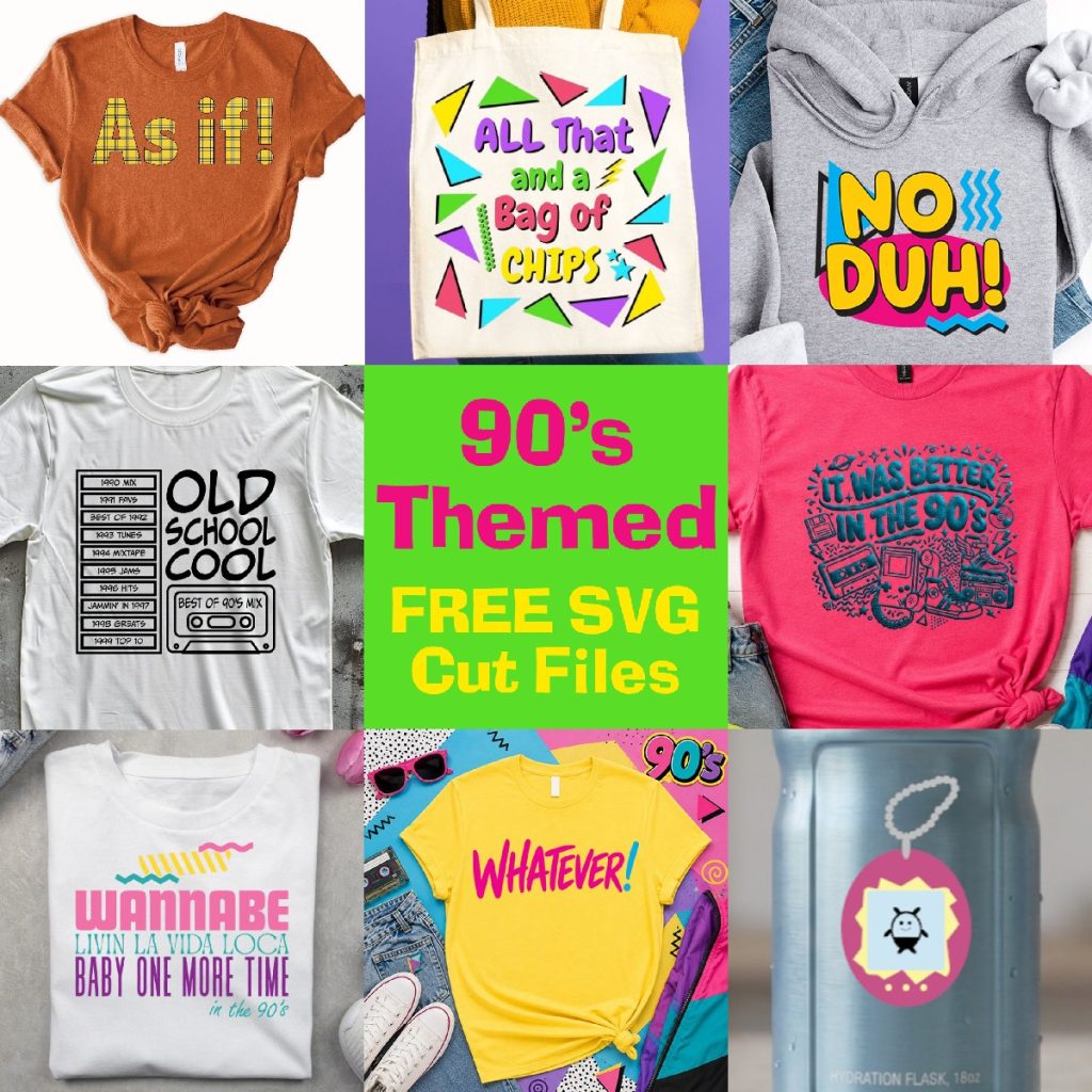 90's-themed cut files