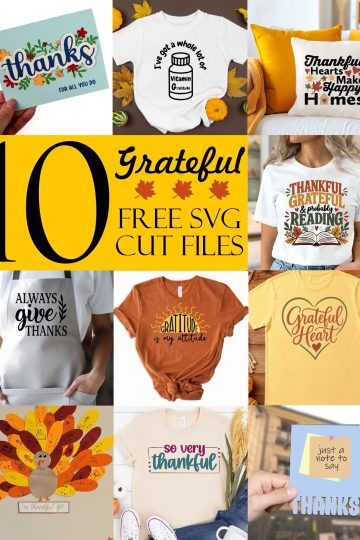 Gratitude Tshirt Cut Files