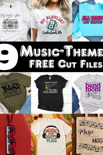music themed cut files