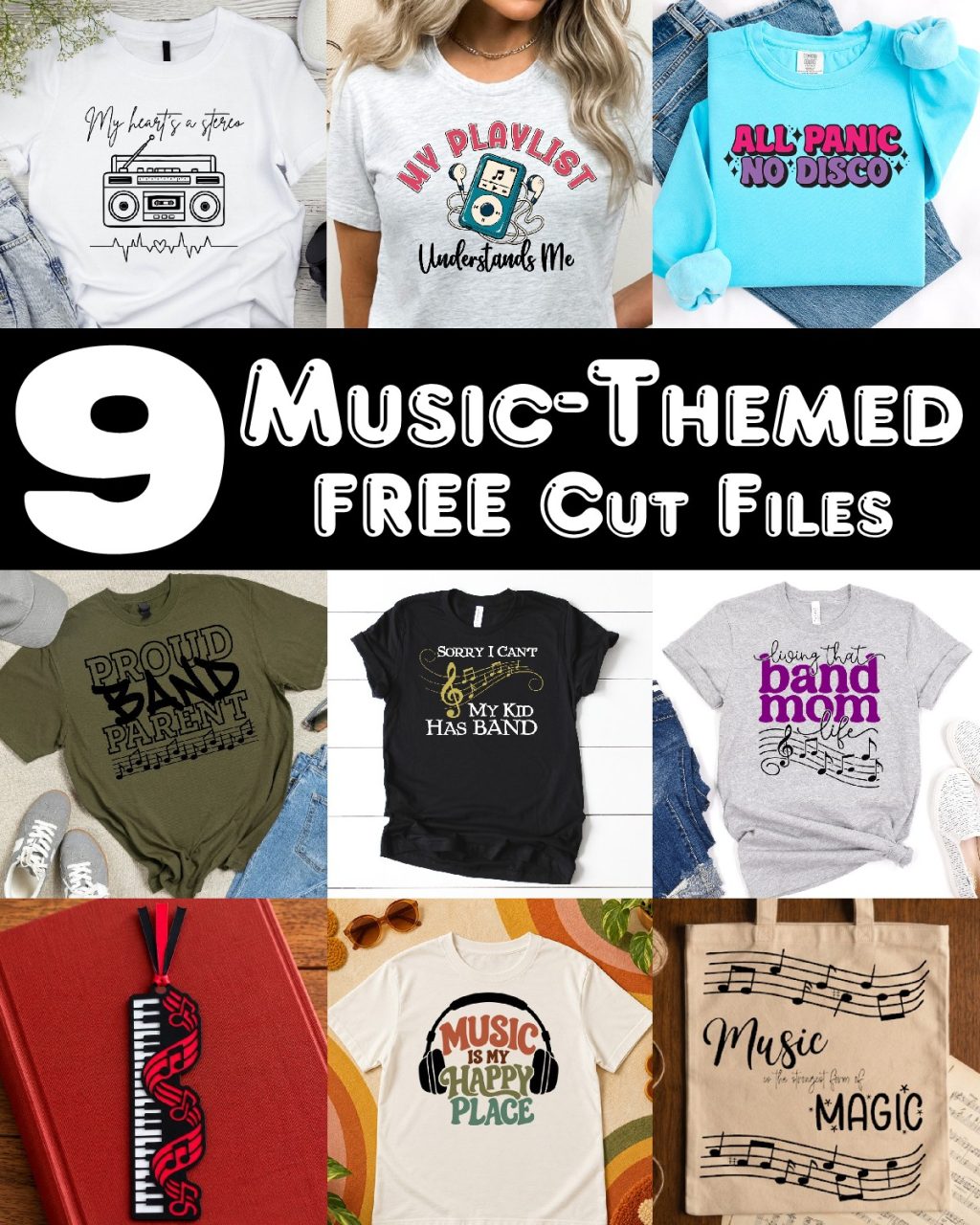 music themed cut files